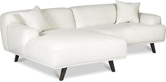 POLY & BARK Mineta Left-Facing Sectional Sofa, Birch White | Amazon (US)