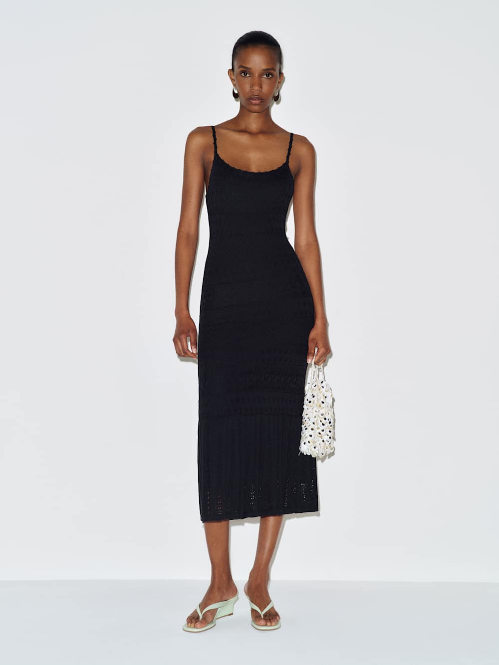 River Cotton Crochet Sweater Dress | Reformation (Global)