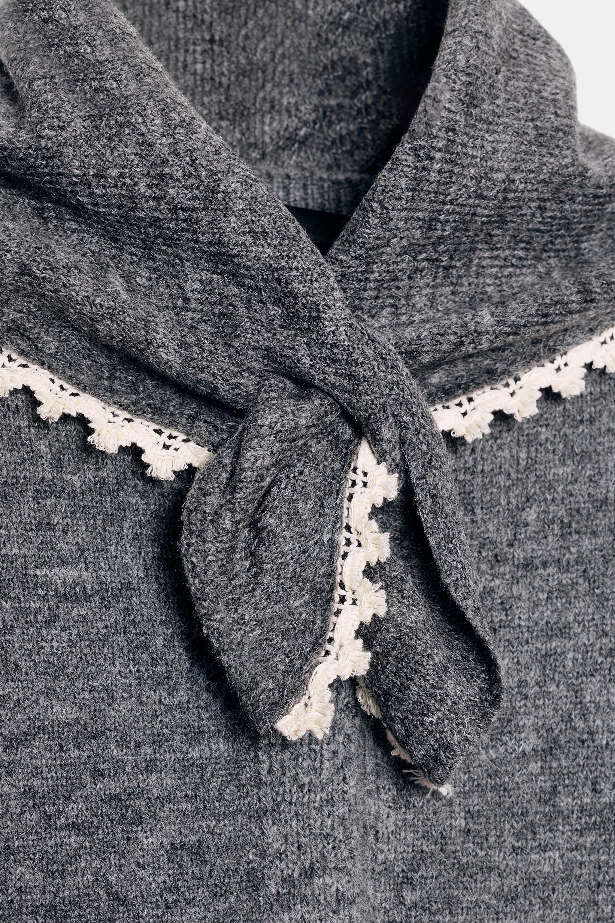 BANDANA LACE CARDIGAN | Zara US