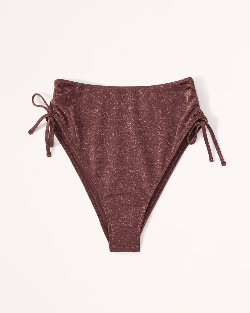 Cinch Tie High-Waist High-Leg Cheeky Bottoms | Abercrombie & Fitch (US)
