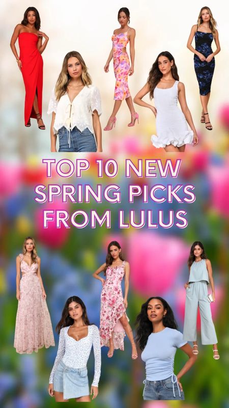 New spring picks from Lulus | floral print | lace shirt | wedding guest dress | spring time dress | outfit for spring time

#LTKSeasonal #LTKsalealert #LTKSpringSale