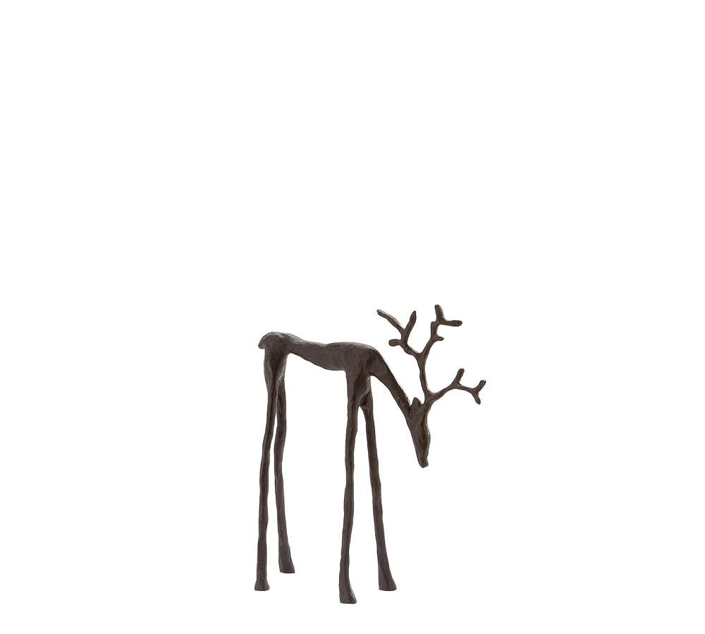 Bronze Sculpted Reindeer, Small | Pottery Barn (US)