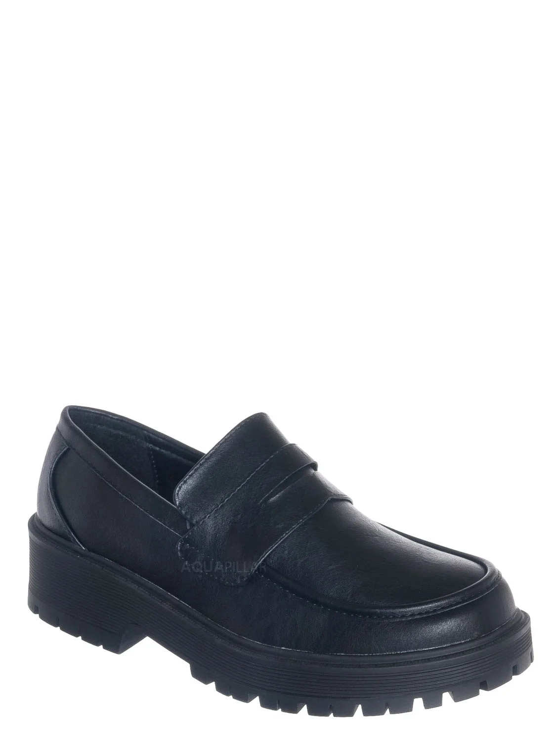 Penny Loafers Platform Lug Sole - Vintage Creepers Chunky Work Flat Pumps Shoes Chunky Block Heel | Walmart (US)