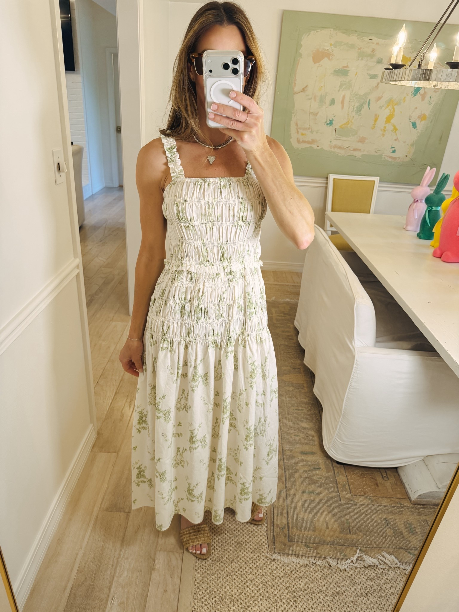 And the green print in this target spring dress 😍

#LTKootd #LTKOver40 #LTKmomlife