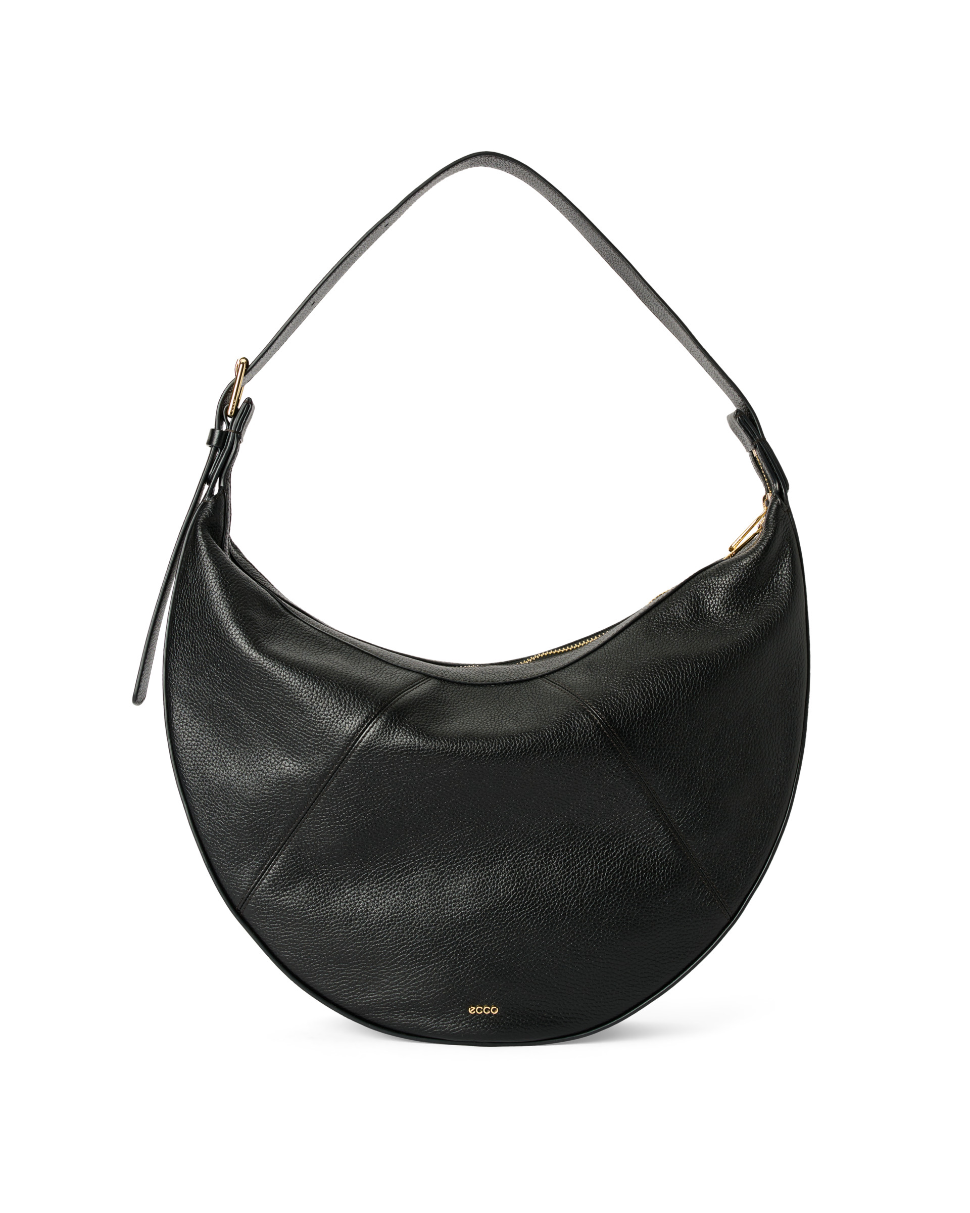 ECCO® Fortune Bag Hobo-Tasche aus Leder | Schwarz | Ecco EU