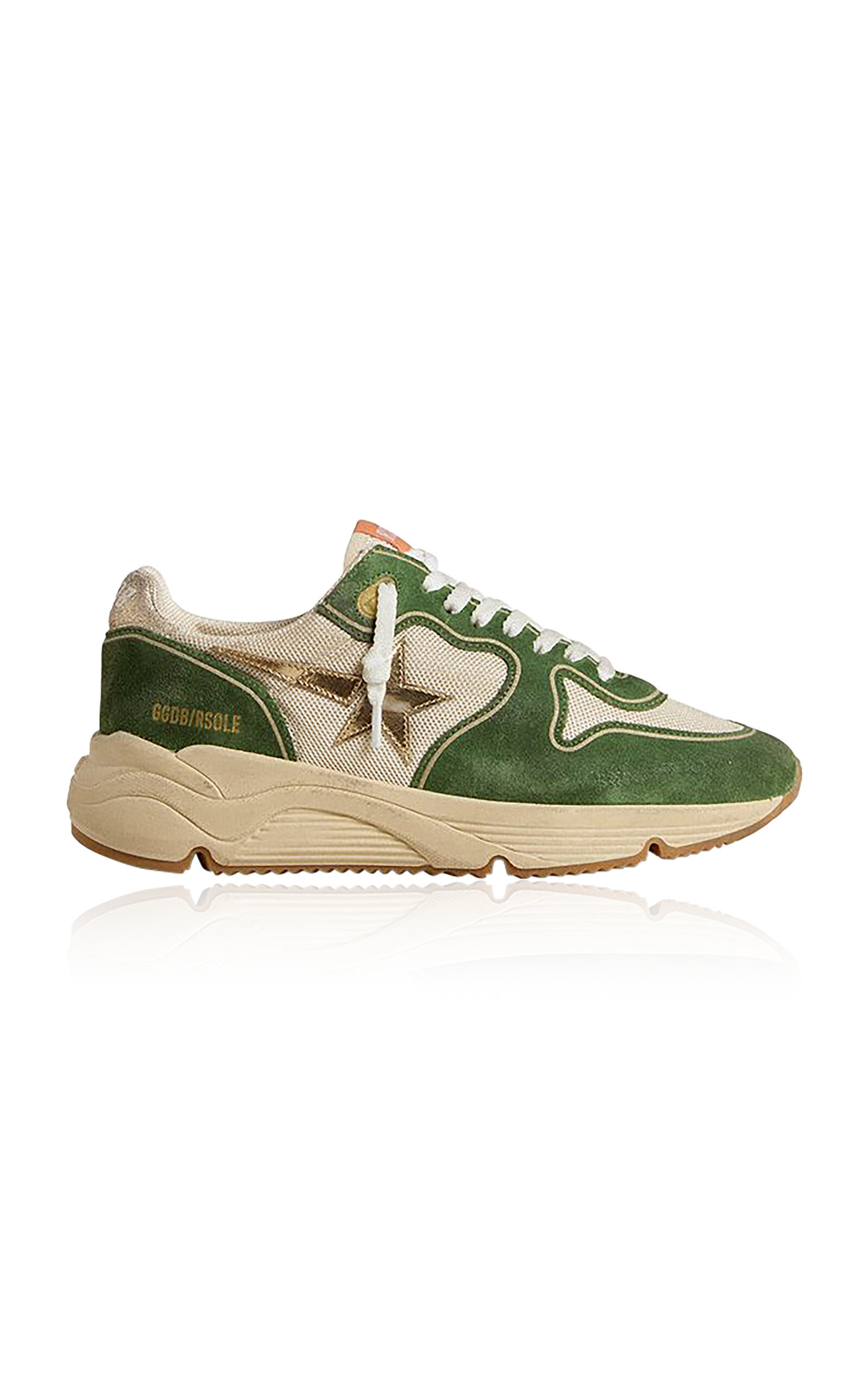 Golden Goose - Running Suede Sneakers - Green - IT 38 - Moda Operandi | Moda Operandi (Global)