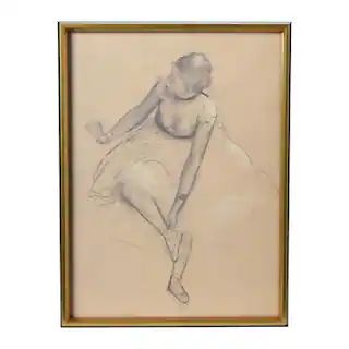 Framed Vintage Reproduction Degas Ballerina Sketch | Michaels Stores