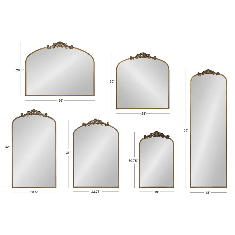 Anglo Metal Flat Wall Mirror | Wayfair North America