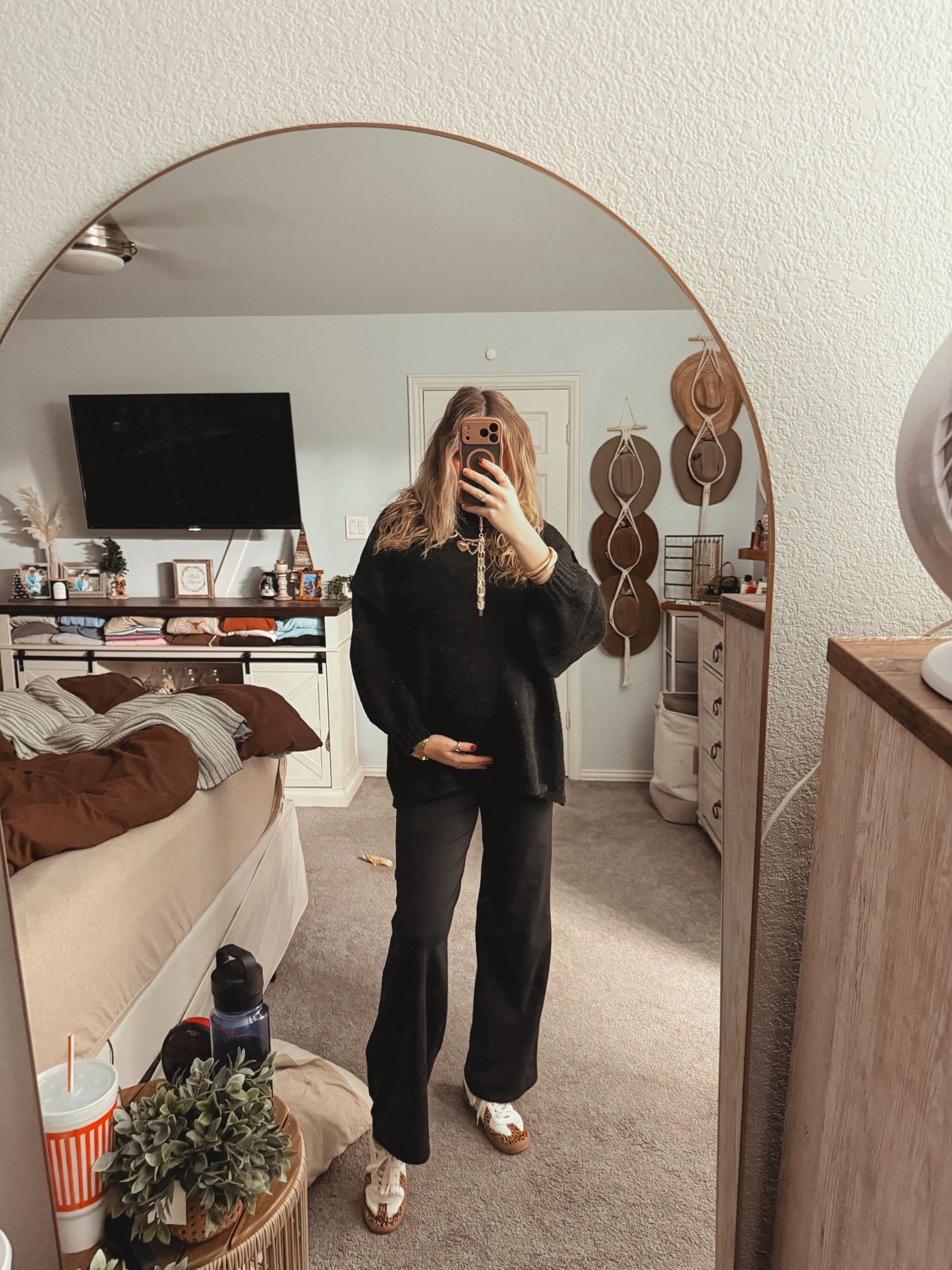 Cute work outfit. Maternity outfit  

#LTKootd #LTKBump #LTKFindsUnder100