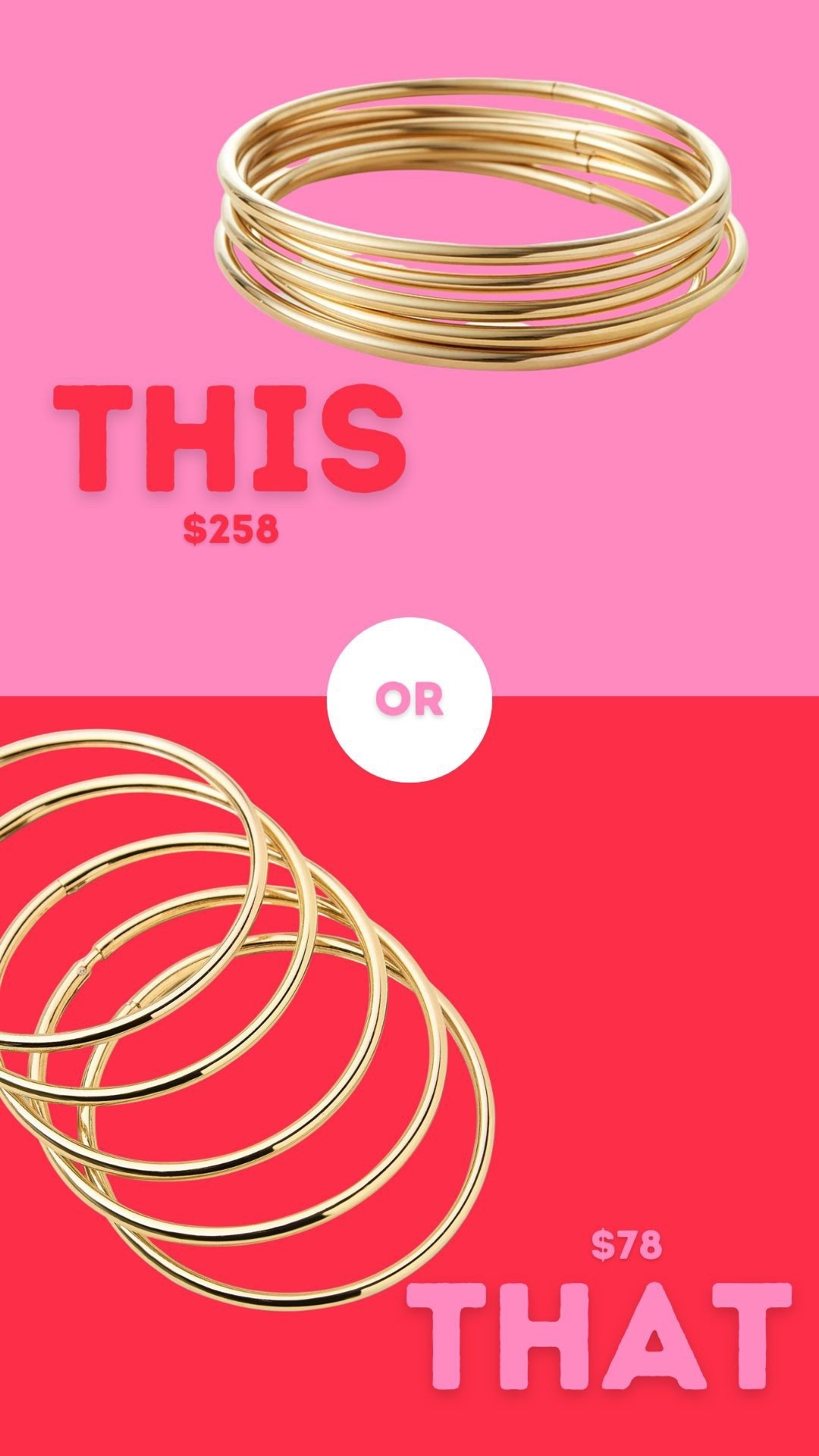 this or that gold bangle set ...

#LTKStyleTip