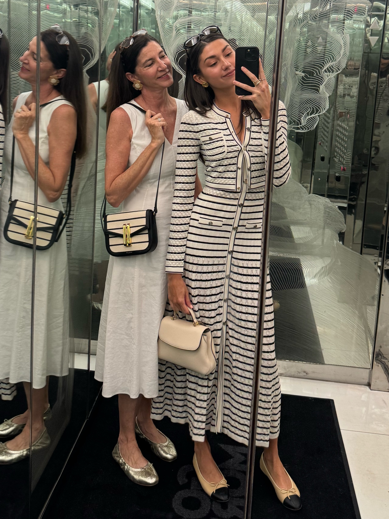 mom and i 🤍 matching today! 