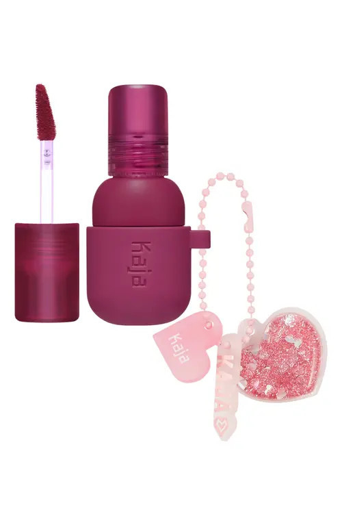 Kaja Jelly Charm Lip & Blush Stain with Glazed Key Chain in Berry Colada at Nordstrom | Nordstrom