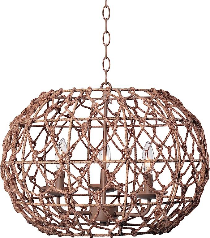 Kenroy Home 92072TN Casual 3 Light Pendant ,14.5 Inch Height, 20 Inch Width with Tan Finish | Amazon (US)
