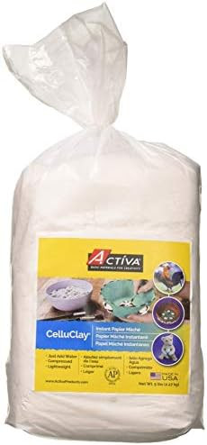 ACTIVA CelluClay Instant Papier Mache, 5 Pound White | Amazon (US)