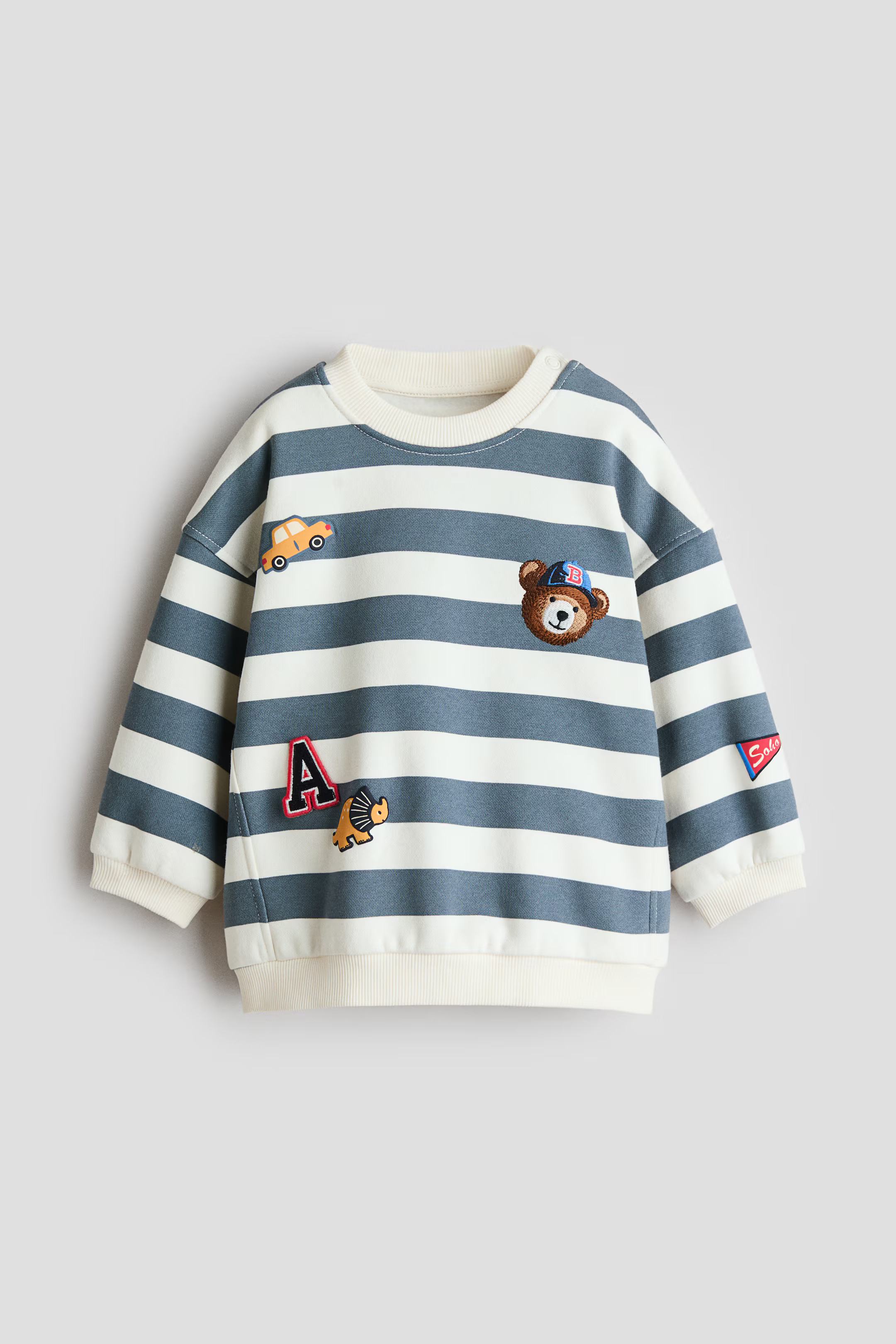 Motif-detail sweatshirt | H&M (UK, MY, IN, SG, PH, TW, HK)