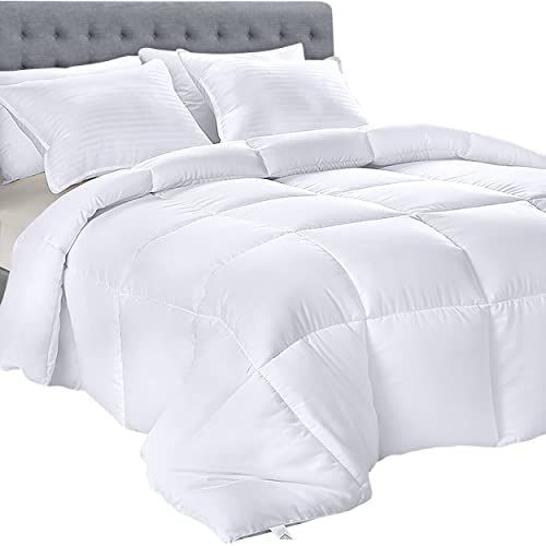 Amazon.com: Utopia Bedding Down Alternative Comforter (Queen, White) - All Season Comforter - Plu... | Amazon (US)