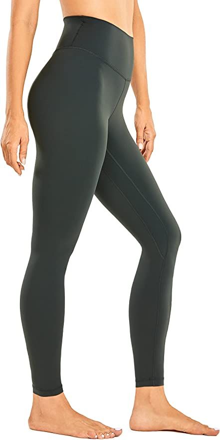 CRZ YOGA Womens Brushed Naked Feeling Workout Leggings 25" / 28"- High Waisted Gym Compression Tu... | Amazon (US)