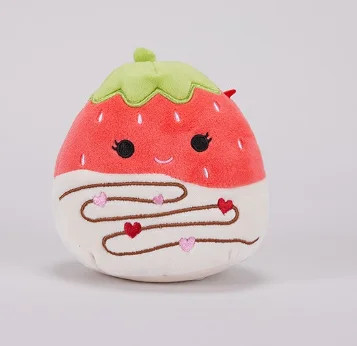 Squishmallows Official Scarlet the Strawberry White Chocolate Dipped - 5 Inch Valentine's Day Plu... | Walmart (US)
