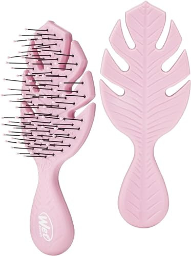 Wet Brush Go Green Mini Detangler, Pink - Detangling Travel Hair Brush - Ultra-Soft IntelliFlex Bristles Glide Through Tangles & Gently Loosens Knots While Minimizing Pain, Split Ends & Breakage | Amazon (US)