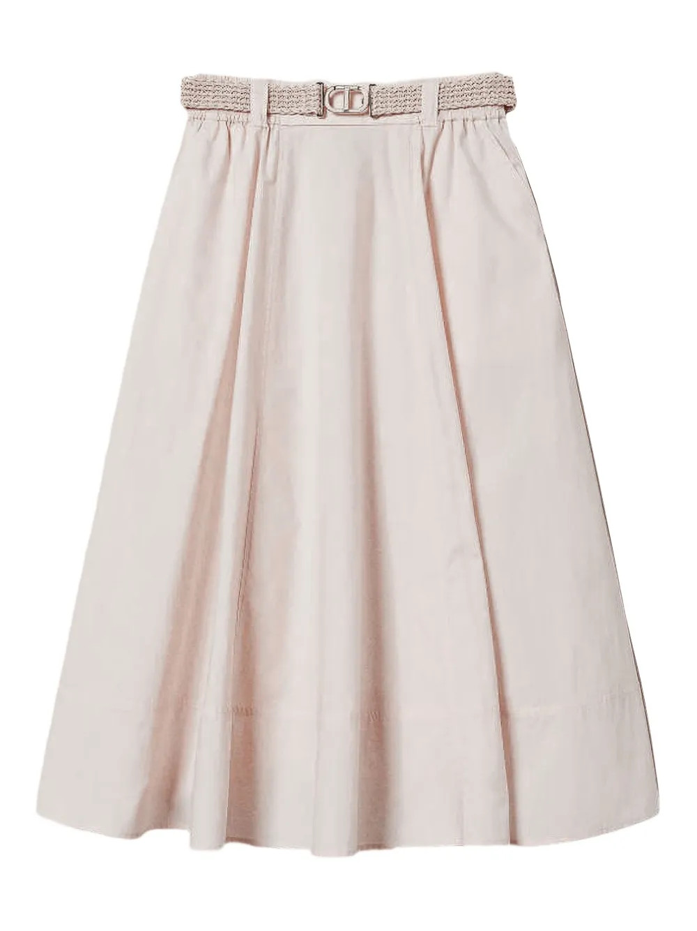 TWINSET Belted Midi Skirt  | Neutrals | FARFETCH | Farfetch Global