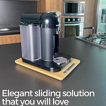 Ibyx Elegant Sliding Tray for Your Coffee Maker & Heavy Kitchen Appliances - Sturdy, Slides Easil... | Amazon (US)