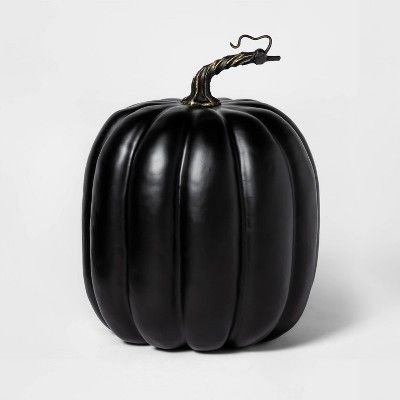 Painted Halloween Pumpkin Large Black - Hyde & EEK! Boutique™ | Target