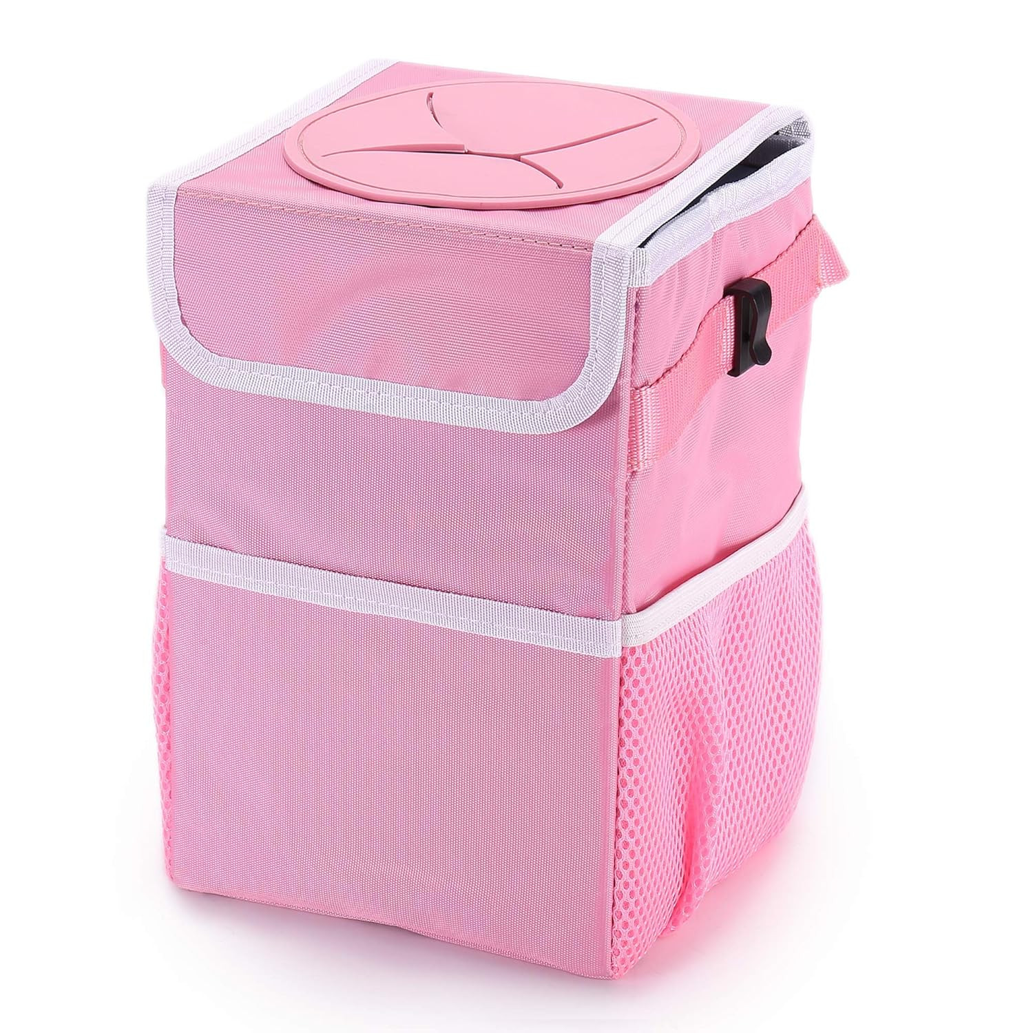 AUESNY Upgraded Car Trash Can with Lid and 3 Storage Pockets, 100% Leak-Proof Car Organizer, Wate... | Amazon (US)