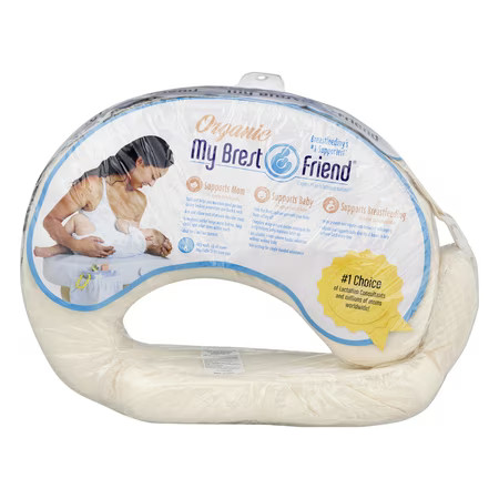 My Brest Friend Original Nursing Pillow With White Organic Cotton Slipcover | Walmart (US)
