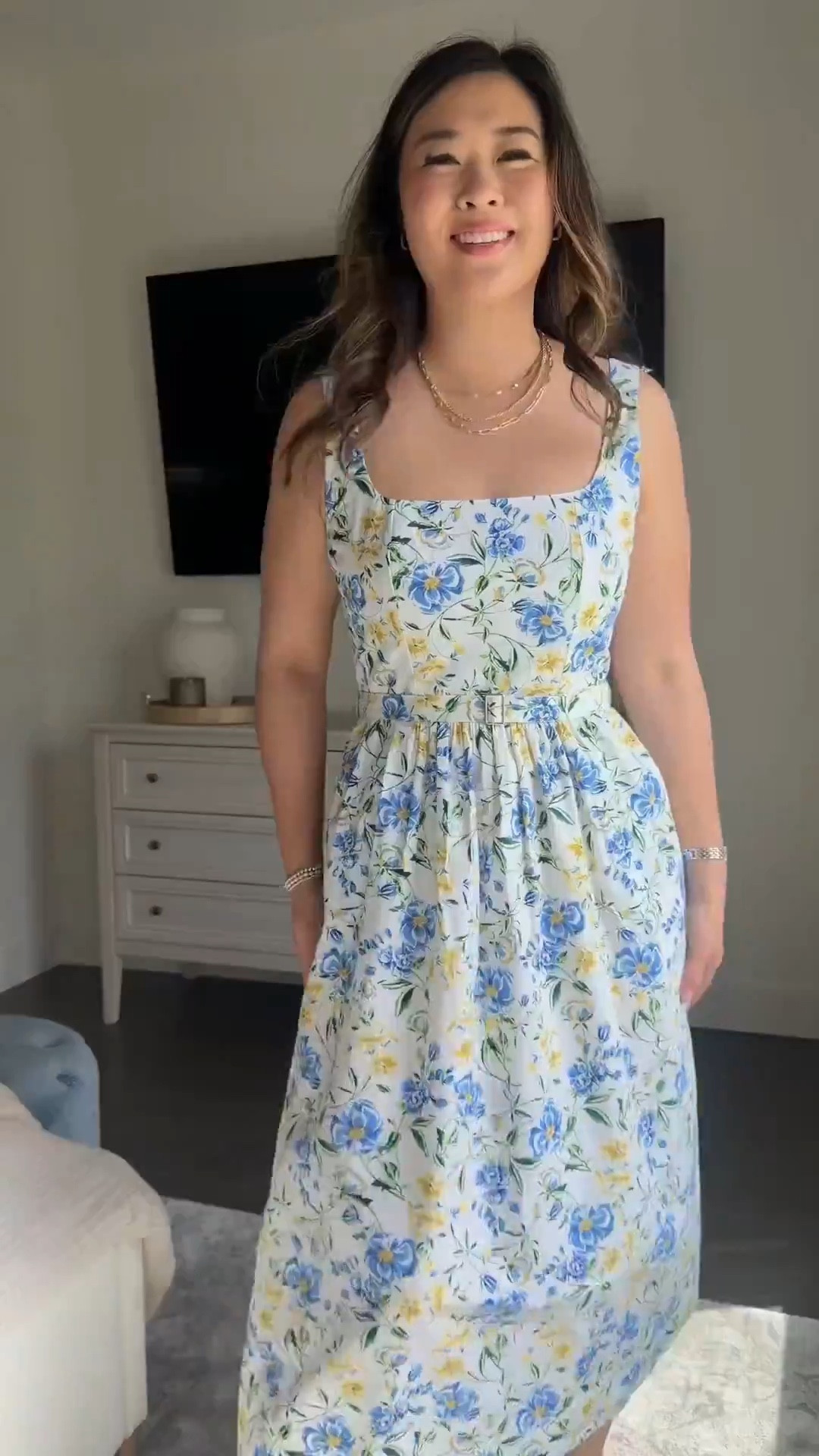 Wearing a small 

Walmart fashion, spring dress, spring fashion, floral dress, midi dress, affordable fashion, tcs, cool mom outfit 

#LTKmomlife #LTKSeasonal #LTKootd