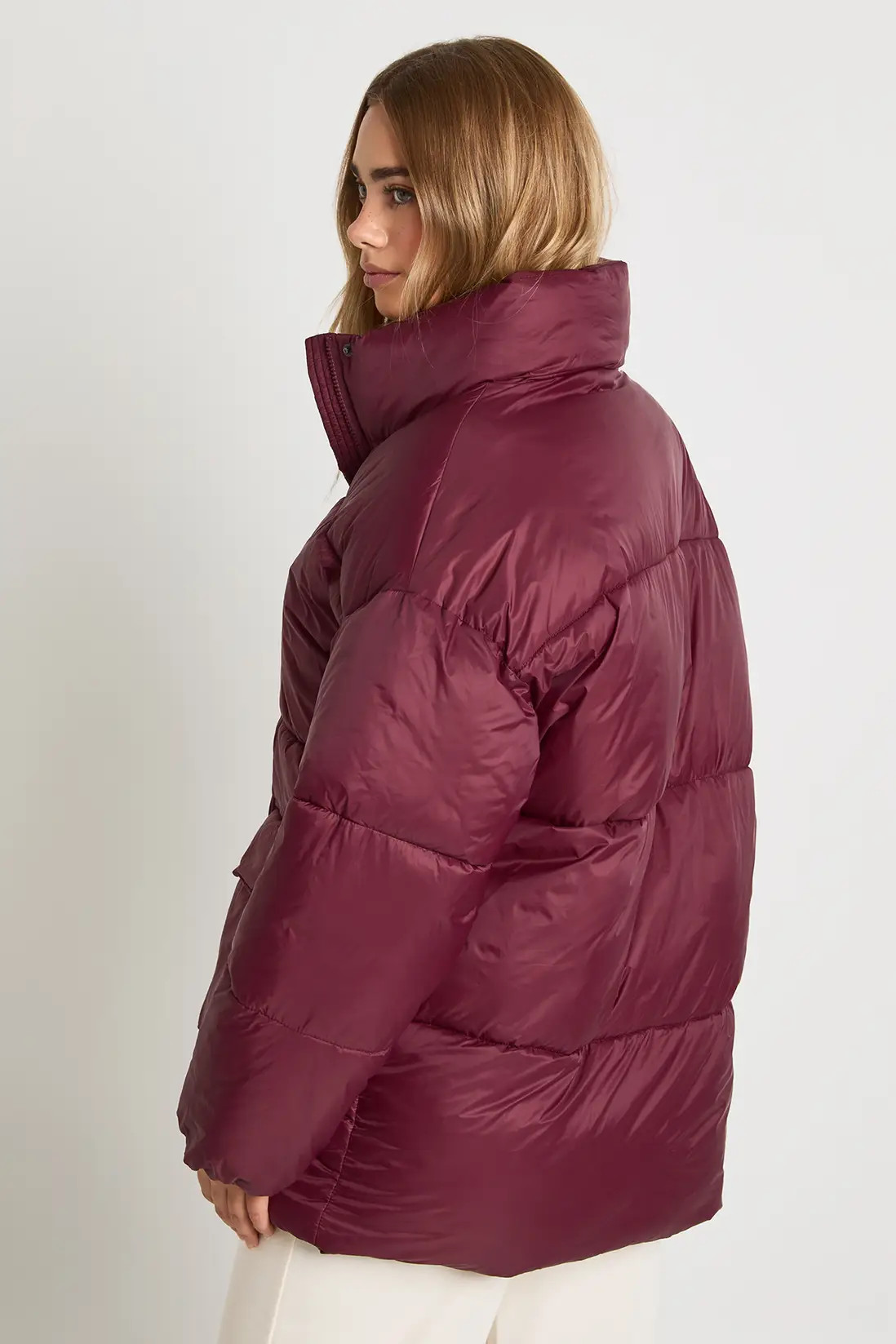 Oversized Hooded Puffer Jacket | boohoo (US & Canada)