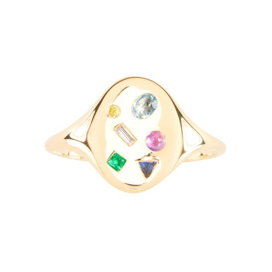 Mosaic Signet Ring | Catbird