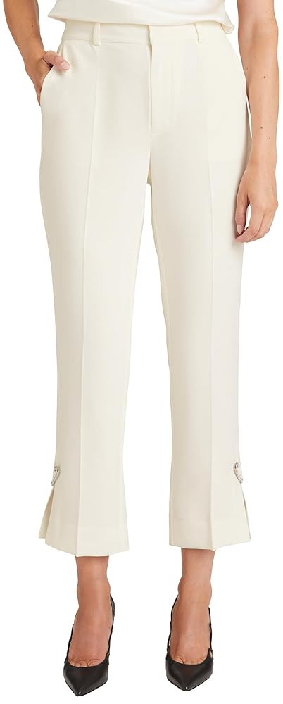 Cinq à Sept Women's Rhinestone Pin Cropped Kerry Pant | Amazon (US)