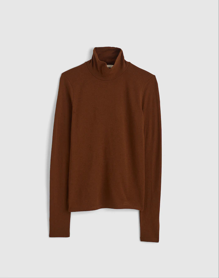 Turtleneck Long-Sleeve Top in Wool Blend | Madewell