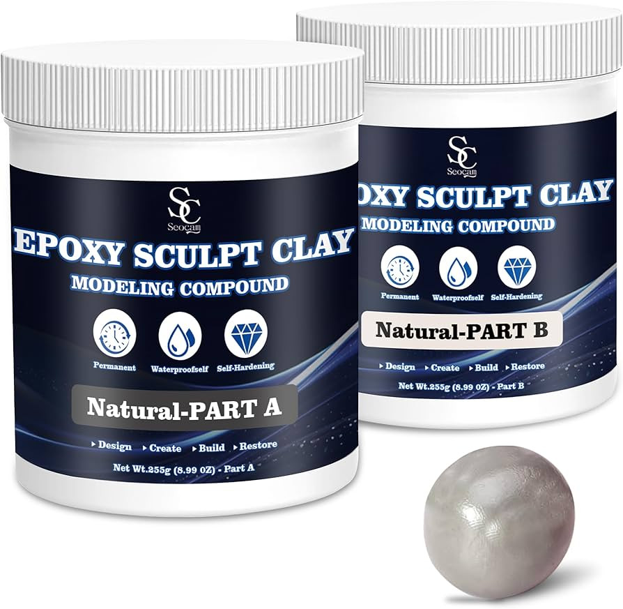 Epoxy Putty Sculpt Clay, 2 Part A & B for Sculpting, Modeling, Building, and Repairing, 1 Pound, ... | Amazon (US)