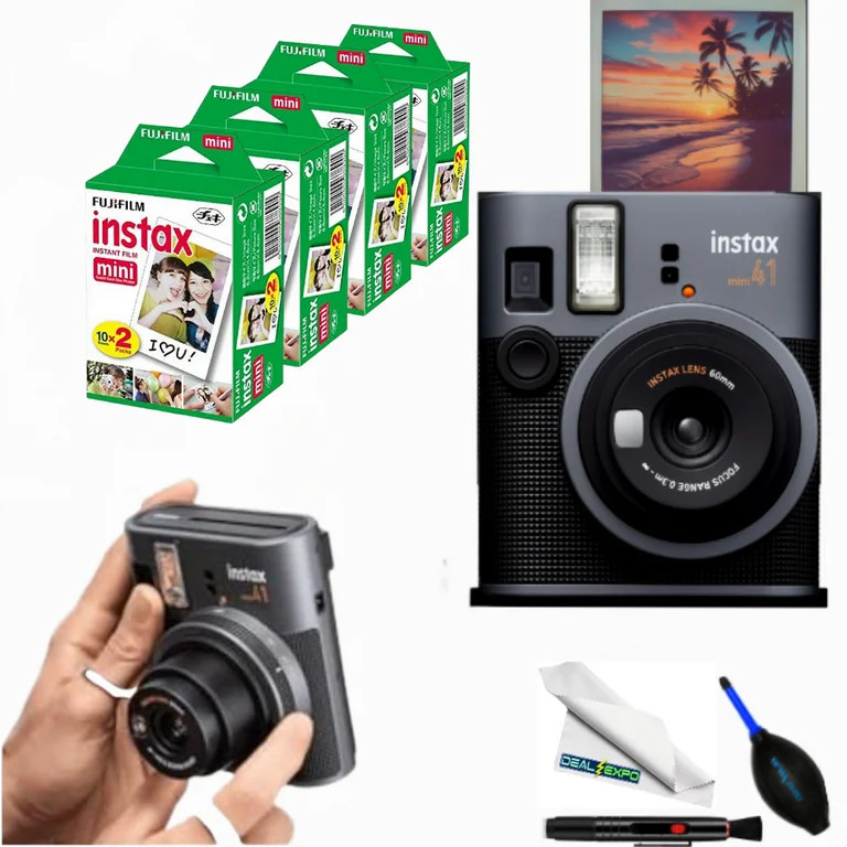 Fujifilm Instax Mini 41 Instant Film Camera with Twin Pack Advanced Bundle | Walmart (US)