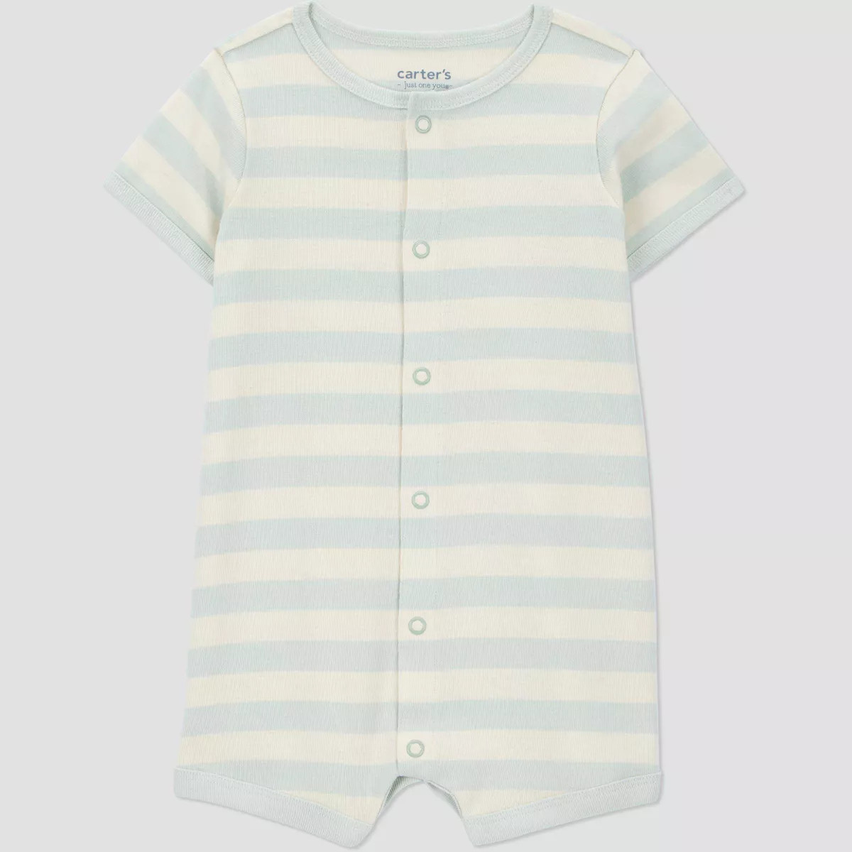 Carter's Just One You® Baby Boys' Short Sleeve Dinosaur Romper - Blue 18M: Cotton, Snap Closure,... | Target