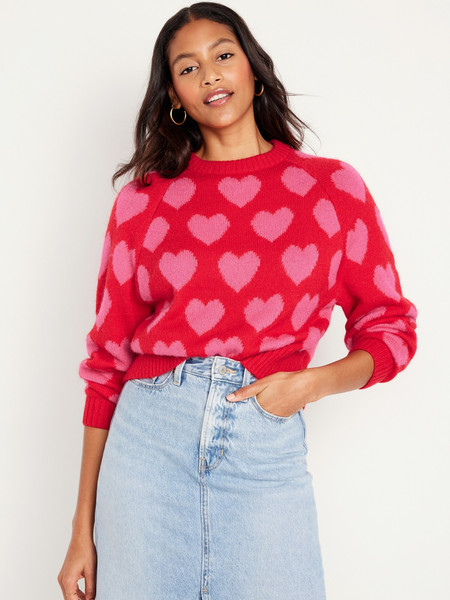 Cropped Crew-Neck Sweater for Women | Old Navy (US)
