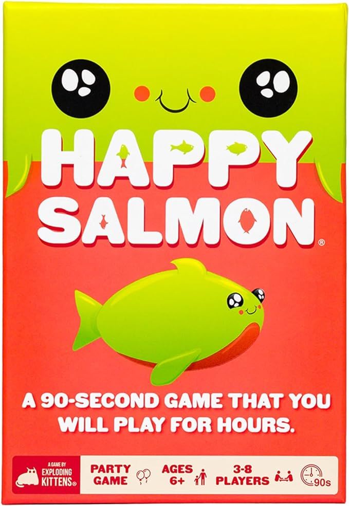 Exploding Kittens Happy Salmon Family-Friendly Party - Card Games for Adults, Teens & Kids | Amazon (US)