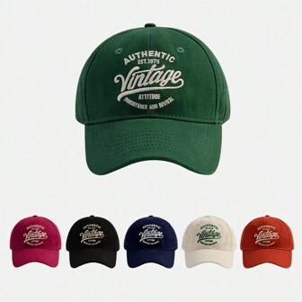 1 Boné Estilo Coreano Com Bordado De Letras Em Bico De Pato Para Homens, Boné De Beisebol De Es... | SHEIN