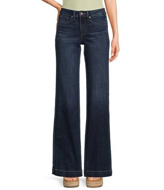 Avery High Rise Curvy Fit Luxe Stretch Denim Trouser Jeans | Dillard's