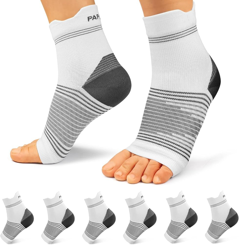 Plantar Fasciitis Sock (6 Pairs) for Men and Women, Compression Foot Sleeves with Arch and Ankle ... | Amazon (US)