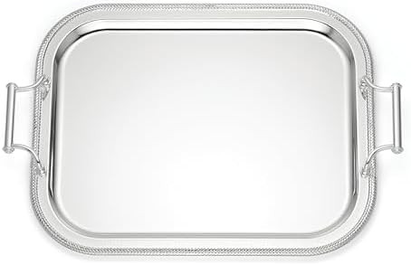 Reed And Barton 896102 Rectangle Silverplate Tray With Handles | Amazon (US)