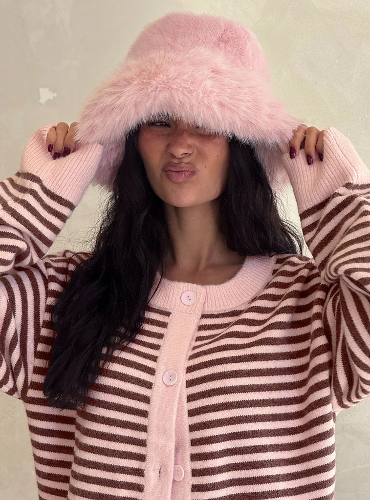 Avaah Fluffy Hat Pink | Princess Polly US