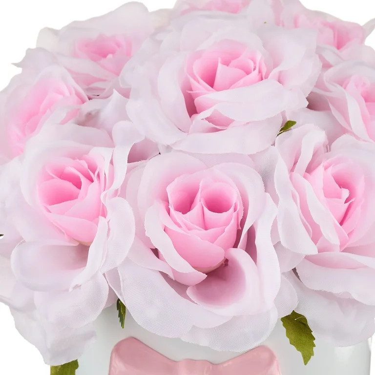 Rose Floral Pot, Pink, 8", by Way To Celebrate | Walmart (US)