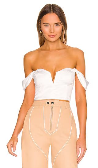 Coralia Bustier Top in White | Revolve Clothing (Global)
