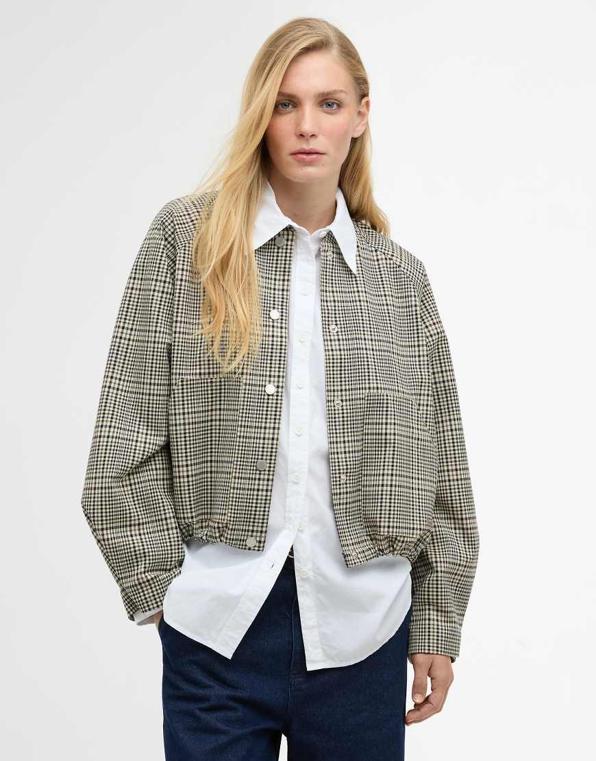 Barbour X Lucy Williams Leyburn Check Showerproof Bomber Jacket-Multi | ASOS (Global)