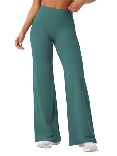 YEOREO Workout Leggings Womens No Front Seam Straight Leggings 31.5" High Waist Buttery Eddiy Gym Yoga Pants Mediterranea S | Amazon (US)