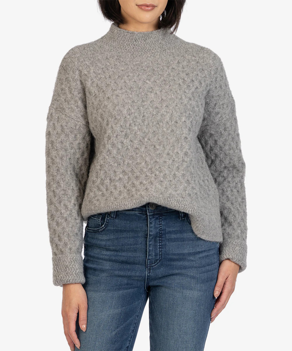 Adah Textured Mock Neck Sweater - Kut from the Kloth | Kut From Kloth