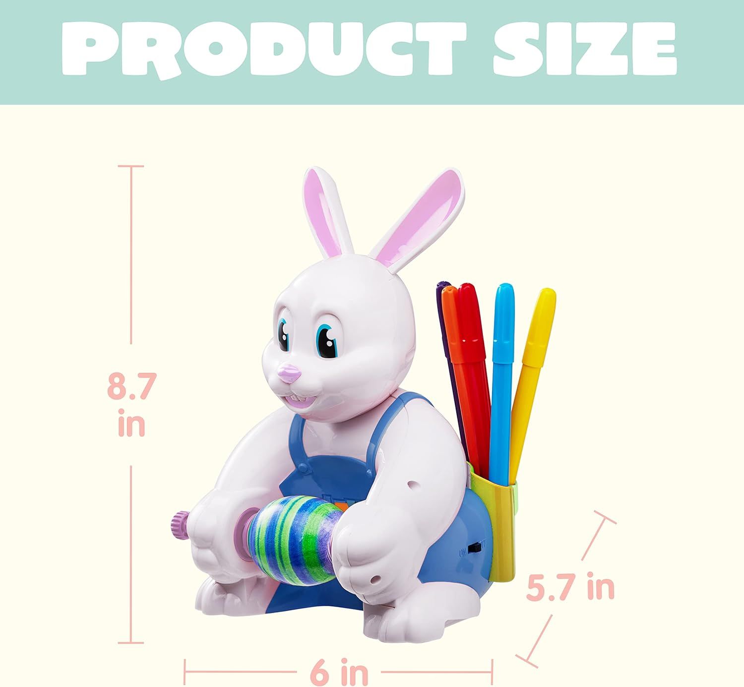JOYIN Motorized Easter Egg Decorator Kit, Battery Driven Busy Bunny Egg Spinner Whirler Decoratin... | Amazon (US)