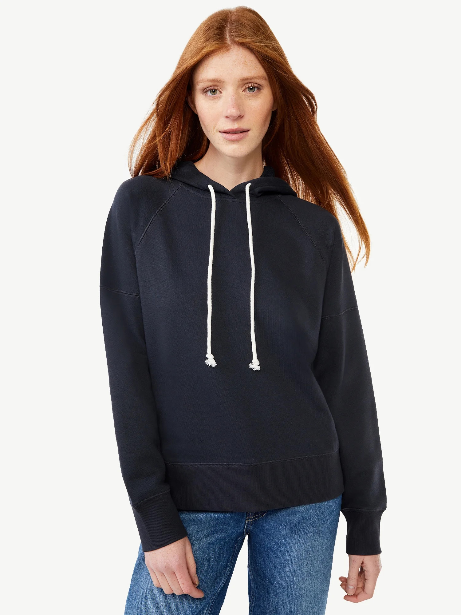 Free Assembly Women's Pullover Raglan Hoodie | Walmart (US)